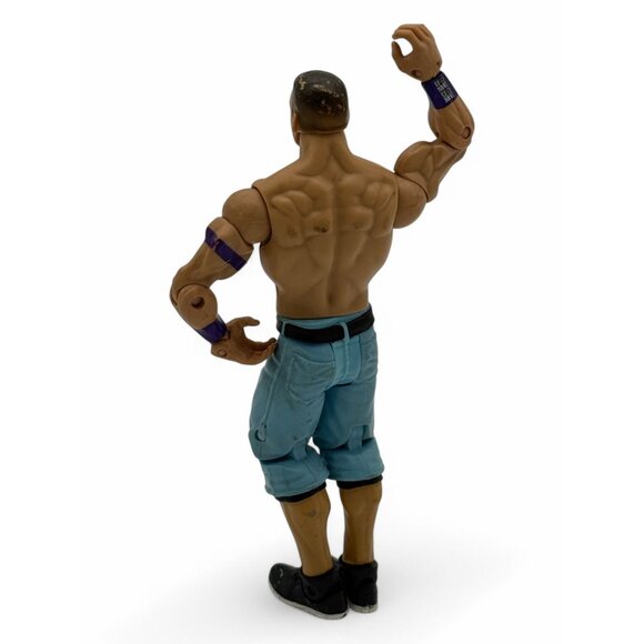WWE John Cena Action Figure 6" Poseable Toy With Blue Pants & Black Shoes - Picture 3 of 6